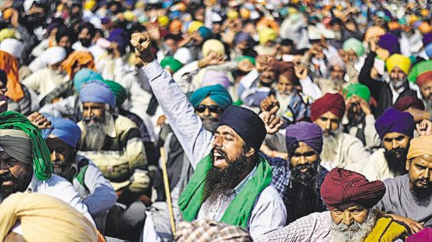 Opposition to such historic reforms is suicidal for the farming community. Yet, some sections of the farmers are on the streets blockading Delhi arteries(Biplov Bhuyan/HT PHOTO) Opposition to such historic reforms is suicidal for the farming community. Yet, some sections of the farmers are on the streets blockading Delhi arteries(Biplov Bhuyan/HT PHOTO)