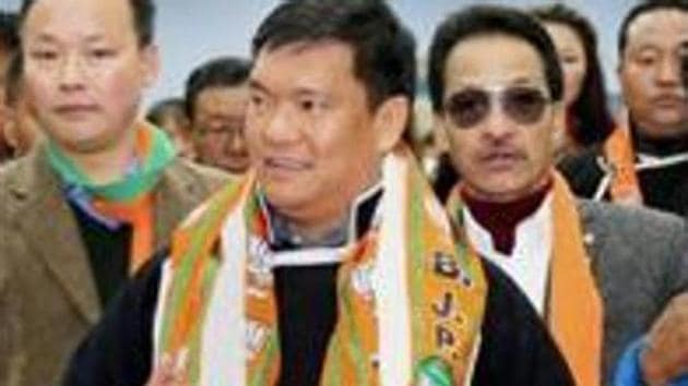 Arunachal Pradesh Chief Minister Pema Khandu said the people of the state have unwavering trust in the BJP and Prime Minister Narendra Modi’s leadership (PTI) Arunachal Pradesh Chief Minister Pema Khandu said the people of the state have unwavering trust in the BJP and Prime Minister Narendra Modi’s leadership (PTI)