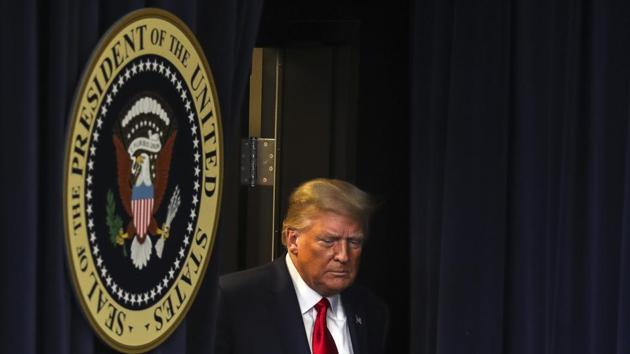 US President Donald Trump arrives during an Operation Warp Speed vaccine summit at the White House in Washington, US. (Bloomberg) US President Donald Trump arrives during an Operation Warp Speed vaccine summit at the White House in Washington, US. (Bloomberg)