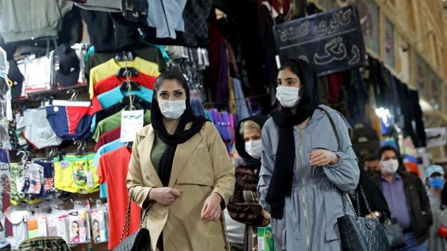 Women walk at a bazaar after Tehran reopened following a two-week shutdown, amid the coronavirus disease (Covid-19) outbreak, Iran. (Reuters) Women walk at a bazaar after Tehran reopened following a two-week shutdown, amid the coronavirus disease (Covid-19) outbreak, Iran. (Reuters)