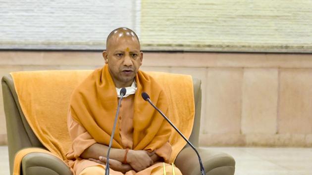 Uttar Pradesh CM Yogi Adityanath addresses media at his official residence in Lucknow. (PTI) Uttar Pradesh CM Yogi Adityanath addresses media at his official residence in Lucknow. (PTI)