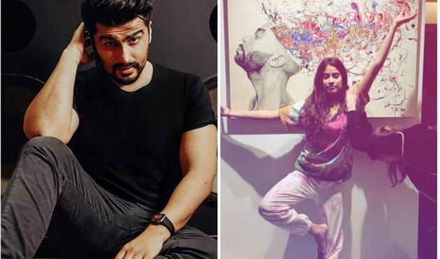 Arjun Kapoor shared a goofy photo of Janhvi Kapoor and Khushi Kapoor.