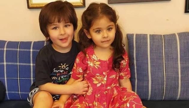Kareena Kapoor has shared a photo of son Taimur and niece Inaaya. Kareena Kapoor has shared a photo of son Taimur and niece Inaaya.