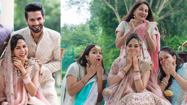 Shahid Kapoors Wife Mira Rajput Shares Unseen Photo From Wedding Jokes ‘50 People Before It