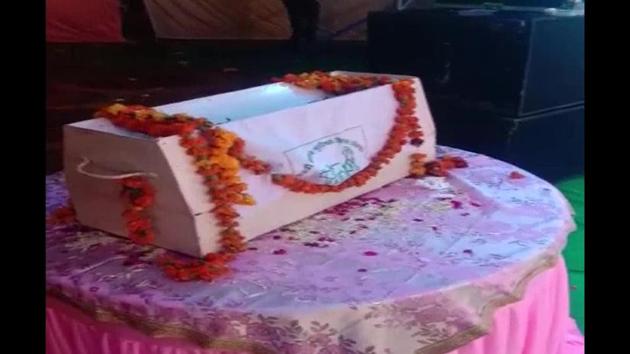 Family in Sri Muktsar Sahib didn’t accept gifts at a wedding ceremony & instead placed a donation box. (ANI) Family in Sri Muktsar Sahib didn’t accept gifts at a wedding ceremony & instead placed a donation box. (ANI)