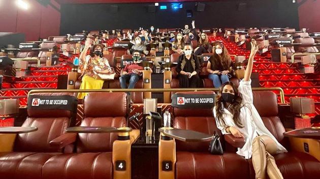 Kiara Advani watched Indoo Ki Jawani in a movie theatre.