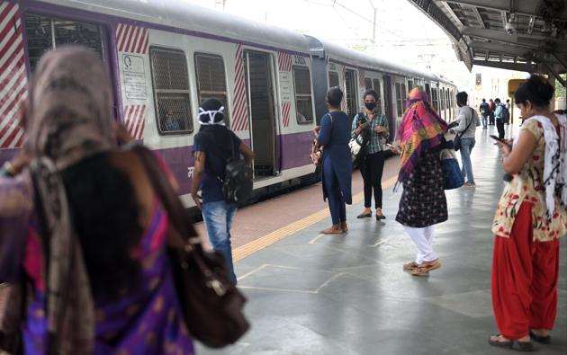 Currently, only certain categories of persons including those working for essential services are allowed to travel by local trains, Mumbai’s lifeline.(HT Photo | Representational image) Currently, only certain categories of persons including those working for essential services are allowed to travel by local trains, Mumbai’s lifeline.(HT Photo | Representational image)