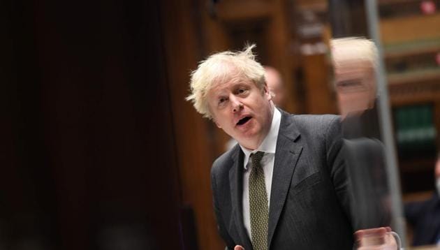 Britain's Prime Minister Boris Johnson speaking during Prime Minister's Questions in the House of Commons on December 9.(AFP) Britain's Prime Minister Boris Johnson speaking during Prime Minister's Questions in the House of Commons on December 9.(AFP)