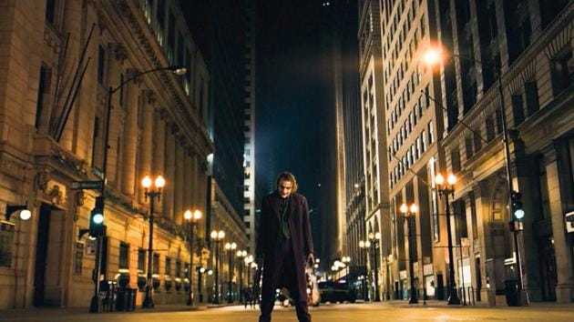 From “The Dark Knight,” (2008). Production designer Nathan Crowley told The Collider in an interview that in comparison to Batman Begins, there was a much larger scope for The Dark Knight because the sequel’s story involved Harvey Dent and politics and government, they got to use a lot of federal buildings and 1960s architecture. (Photo by Stephen Vaughan / DC Comics)