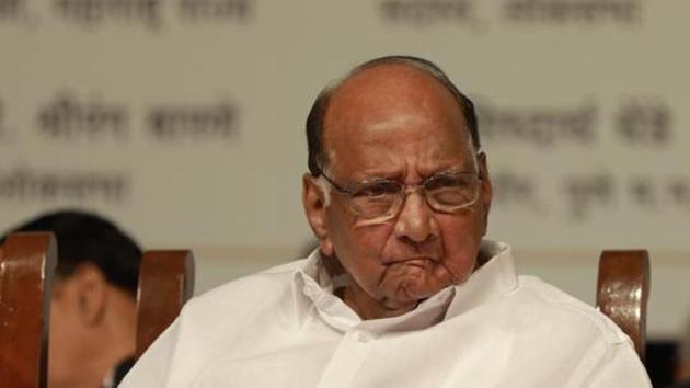 The Nationalist Congress Party termed as baseless media speculation that its chief Sharad Pawar may head the United Progressive Alliance (UPA).(Rahul Raut/HT PHOTO)