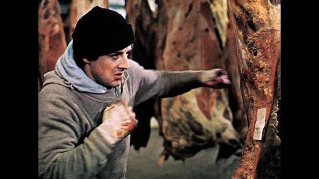 In this iconic scene from Rocky, Balboa trains by punching frozen carcasses with his bare hands. It’s the kind of thing that just wouldn’t happen in the real world.