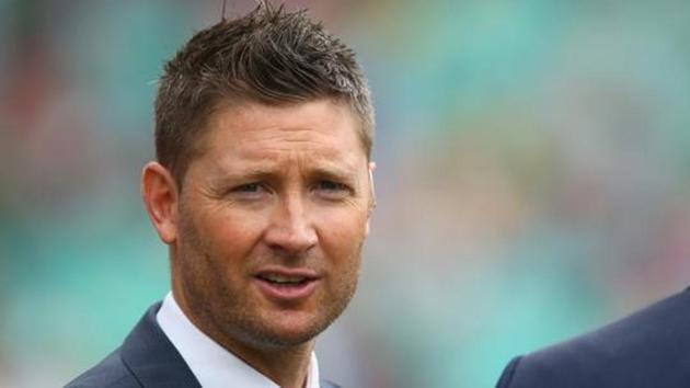 Former Australia captain Michael Clarke watches on as he commentates during day one of the third Test match between Australia and the West Indies at Sydney Cricket Ground.(Getty Images)