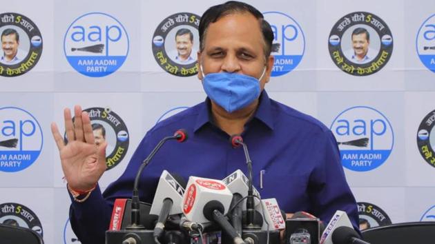 Delhi health minister Satyendar Jain. (File photo) Delhi health minister Satyendar Jain. (File photo)