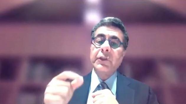 Punit Renjen, Global CEO, Deloitte, speaks during the 18th edition of HTLS on December 10. “We have 55,000 individuals who serve the most prominent clients and government in India and the world from India. We have centres in Hyderabad, Gurgaon and Pune that serve the world. Our plan over the next two to three years is to double that workforce. It is partly because of the talent arbitrage opportunity,” Renjen told HT. (HT Photo)