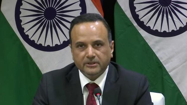File photo: Ministry of External Affairs Spokesperson Anurag Srivastava.(ANI) File photo: Ministry of External Affairs Spokesperson Anurag Srivastava.(ANI)