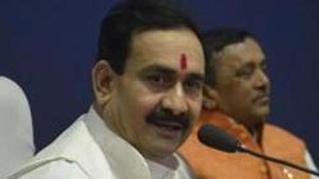 Madhya Pradesh home minister Narottam Mishra.(Mujeeb Faruqui/HT file photo)