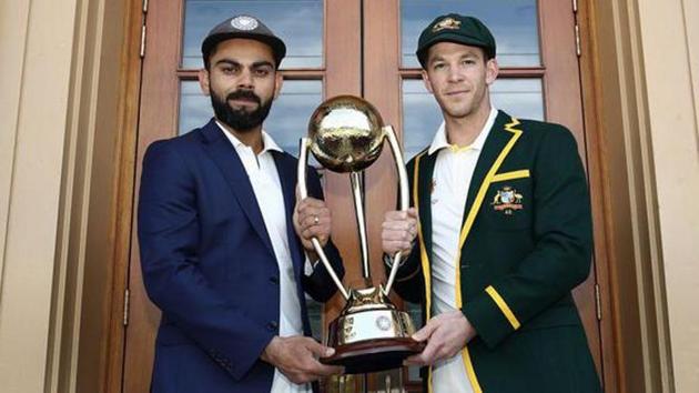 Photo of Indian captain Virat Kohli (L) and Australian Test skipper Time Paine (R) (Twitter) Photo of Indian captain Virat Kohli (L) and Australian Test skipper Time Paine (R) (Twitter)