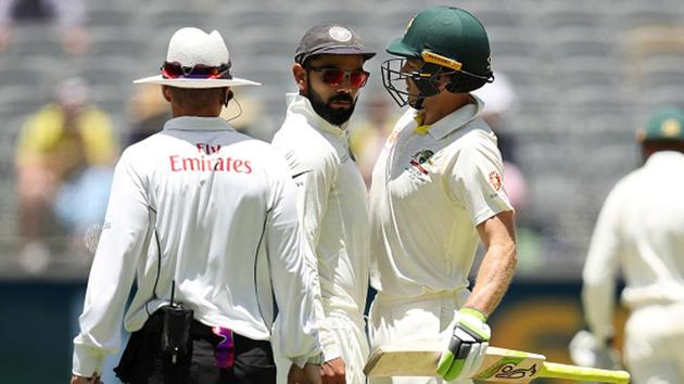 Virat Kohli and Tim Paine during the 2018/19 Test series(Getty Images)