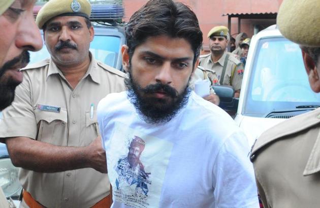 Bishnoi has an apprehension that in case he is brought to Chandigarh on production warrants, he may be eliminated by way of some encounter as was done in the case of Vikas Dubey, the UP gangster who was killed in an encounter earlier this year. (HT File Photo) Bishnoi has an apprehension that in case he is brought to Chandigarh on production warrants, he may be eliminated by way of some encounter as was done in the case of Vikas Dubey, the UP gangster who was killed in an encounter earlier this year. (HT File Photo)