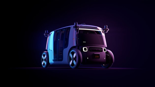 Zoox Inc., the self-driving startup owned by Amazon.com Inc., unveiled a fully autonomous electric vehicle named Robotaxi. Zoox Inc., the self-driving startup owned by Amazon.com Inc., unveiled a fully autonomous electric vehicle named Robotaxi.