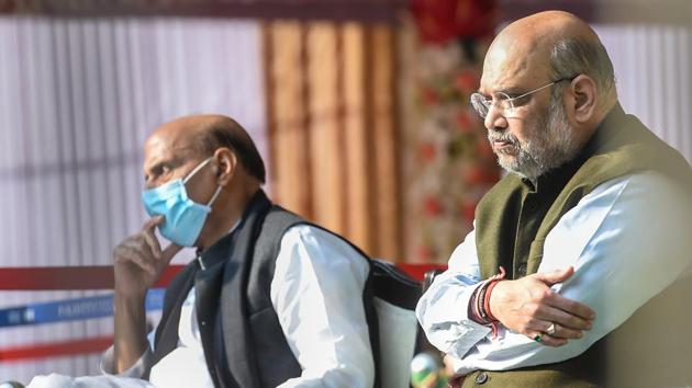 Home Minister Amit Shah met protesting farm leaders on December 8.(PTI)