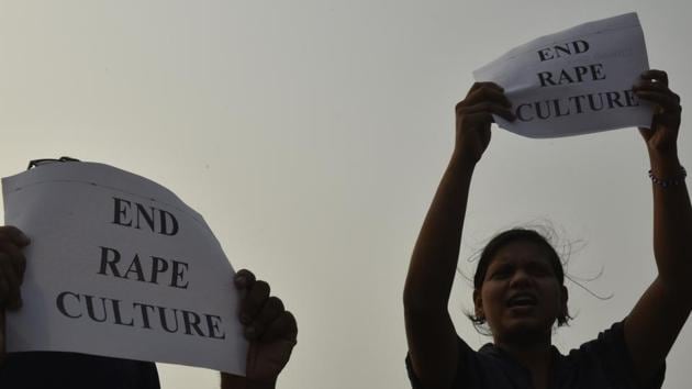 Citizens protest against growing incidents of sexual violence and demanded justice for victims and survivors of rape.(Anshuman Poyrekar/HT Photo) Citizens protest against growing incidents of sexual violence and demanded justice for victims and survivors of rape.(Anshuman Poyrekar/HT Photo)