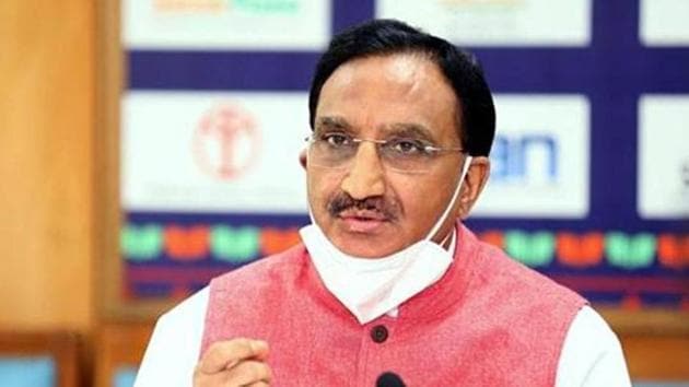 File photo: Union education minister Dr Ramesh Pokhriyal 'Nishank'. (ANI) File photo: Union education minister Dr Ramesh Pokhriyal 'Nishank'. (ANI)