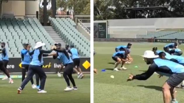 India cricket team in training. (Screengrab/BCCI) India cricket team in training. (Screengrab/BCCI)