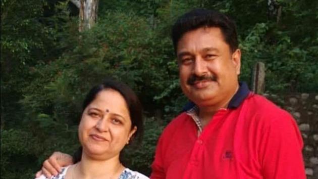 Dr Vandana Sharma with her husband, state BJP spokesperson Sanjay Sharma Dr Vandana Sharma with her husband, state BJP spokesperson Sanjay Sharma