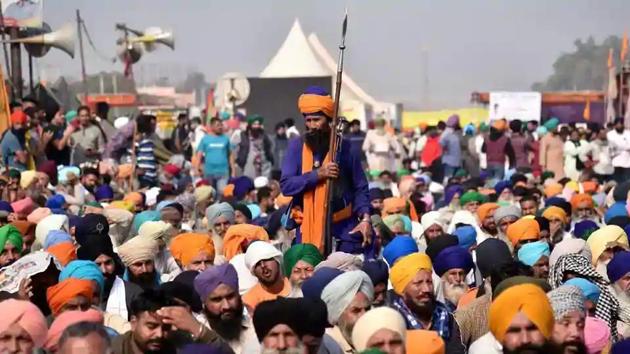 Farmers have organised sit-in protests across the country and observed a hunger strike from 8 am to 5 pm on Monday.(ANI Photo)