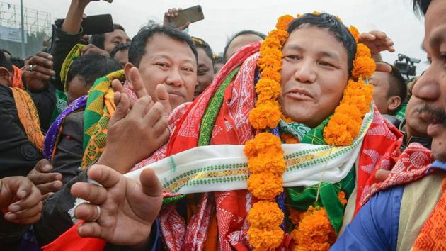 Pramod Boro took charge as chief executive member of Bodoland Territorial Council. (File photo) Pramod Boro took charge as chief executive member of Bodoland Territorial Council. (File photo)