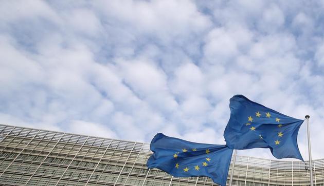 European Union flags flutter outside the European Commission headquarters in Brussels, Belgium. (Reuters) European Union flags flutter outside the European Commission headquarters in Brussels, Belgium. (Reuters)