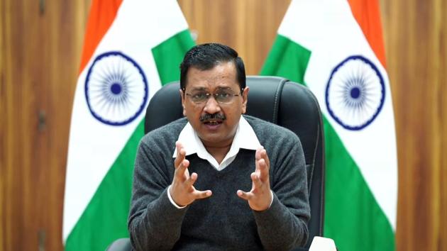 Delhi Chief Minister Arvind Kejriwal addresses at a press conference in New Delhi.(ANI) Delhi Chief Minister Arvind Kejriwal addresses at a press conference in New Delhi.(ANI)