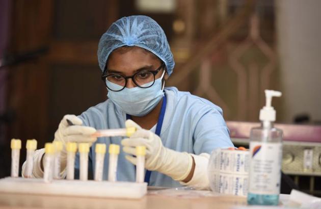 The three-week drop in number of new infections is significant in view of enormous amount of sampling, particularly the RT-PCR tests, being done lately (HT File Photo) The three-week drop in number of new infections is significant in view of enormous amount of sampling, particularly the RT-PCR tests, being done lately (HT File Photo)