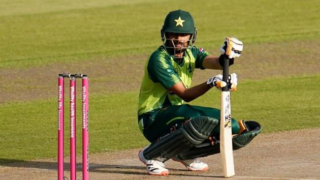 Cricket - Third T20 International - England v Pakistan - Emirates Old Trafford, Manchester, Britain - September 1, 2020 Pakistan's Babar Azam Jon Super/Pool via REUTERS(REUTERS) Cricket - Third T20 International - England v Pakistan - Emirates Old Trafford, Manchester, Britain - September 1, 2020 Pakistan's Babar Azam Jon Super/Pool via REUTERS(REUTERS)