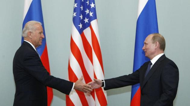 Russian President Vladimir Putin has congratulated Joe Biden on winning the US presidential election after weeks of holding out. (AP File Photo) Russian President Vladimir Putin has congratulated Joe Biden on winning the US presidential election after weeks of holding out. (AP File Photo)