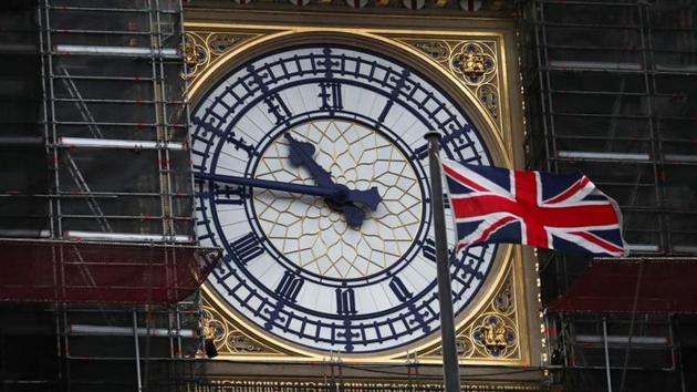 A Union Jack flag flutters in front of Big Ben's clock face in London, Britain.(REUTERS) A Union Jack flag flutters in front of Big Ben's clock face in London, Britain.(REUTERS)
