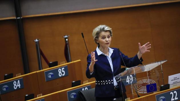 Von der Leyen said discussions about access to UK fishing waters for EU vessels were “still very difficult” but negotiators had moved forward on the other most contentious element - guarantees of fair competition for companies. (AP Photo) Von der Leyen said discussions about access to UK fishing waters for EU vessels were “still very difficult” but negotiators had moved forward on the other most contentious element - guarantees of fair competition for companies. (AP Photo)