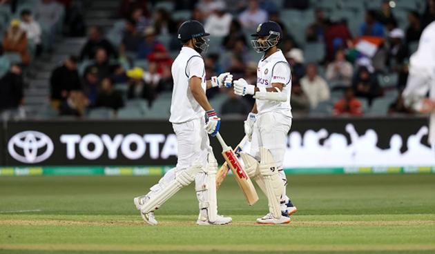 At the fall of Cheteshwar Pujara’s wicket, Kohli and Ajinkya Rahane added 88 runs for the fourth wicket. (Getty)