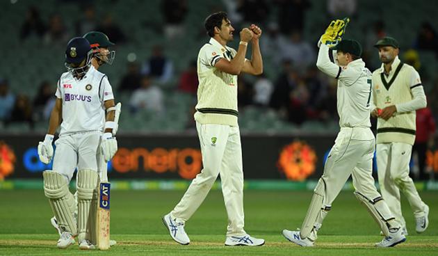 Australia struck twice with the second new ball with Starc and Josh Hazlewood removing Rahane and Hanuma Vihari in quick succession. (Getty )