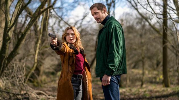 Like Tinker, Tailor, Soldier, Spy, The Little Drummer Girl has been adapted twice. In 2018, the acclaimed South Korean filmmaker Park Chan-wook took a crack at it with Florence Pugh in the central role -- an actor recruited by the Mossad and sent to infiltrate a Palestinian terrorist group. The miniseries also starred Michael Shannon, Alexander Skarsgard and Charles Dance. (Courtesy AMC) Like Tinker, Tailor, Soldier, Spy, The Little Drummer Girl has been adapted twice. In 2018, the acclaimed South Korean filmmaker Park Chan-wook took a crack at it with Florence Pugh in the central role -- an actor recruited by the Mossad and sent to infiltrate a Palestinian terrorist group. The miniseries also starred Michael Shannon, Alexander Skarsgard and Charles Dance. (Courtesy AMC)