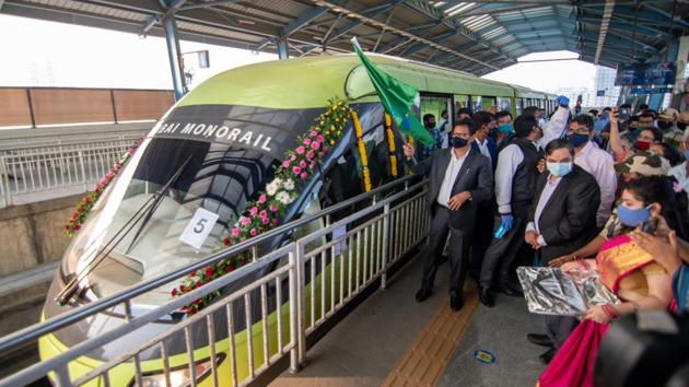 Mumbai Monorail Commissions Rake Rebuilt Using Local Spare Parts Hindustan Times Monorail fails to get advertisements, mmrda woos firms with sops. mumbai monorail commissions rake