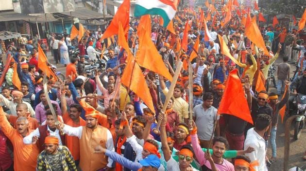 Members of Bajrang Dal in Dhanbad.(Bijay/HT File Photo) Members of Bajrang Dal in Dhanbad.(Bijay/HT File Photo)