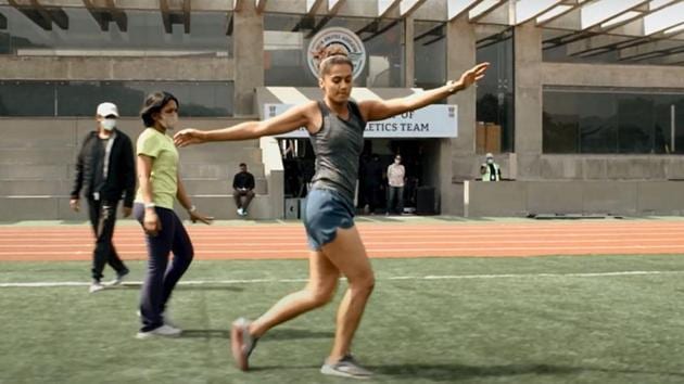 Taapsee Pannu has shared a video of her transformation journey for Rashmi Rocket.