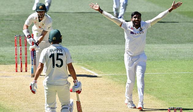 Jasprit Bumrah struck early for India removing openers Matthew Wade and Joe Burns to leave Australia at 29/2 (Getty)