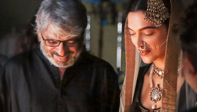 Deepika Padukone with Bajirao Mastani director Sanjay Leela Bhansali.