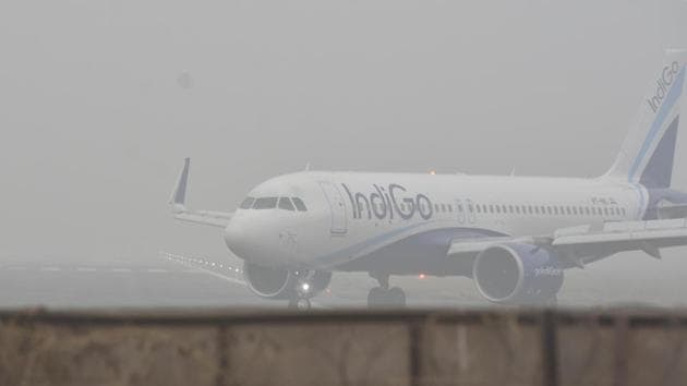 The occupancy rate or load factor of six major Indian airlines was between 66.3% and 77.7% in November, it stated.(Photo by Parwaz Khan / Hindustan Times) The occupancy rate or load factor of six major Indian airlines was between 66.3% and 77.7% in November, it stated.(Photo by Parwaz Khan / Hindustan Times)