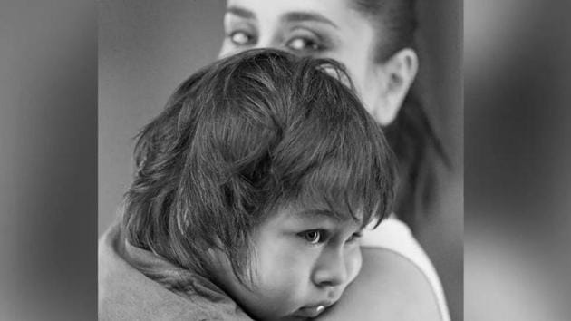 Kareena Kapoor Khan poses with her son, Taimur Ali Khan.