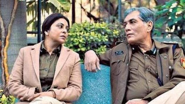 Actors Shefali Shah and Denzil Smith in a still from the show Delhi Crime. Actors Shefali Shah and Denzil Smith in a still from the show Delhi Crime.