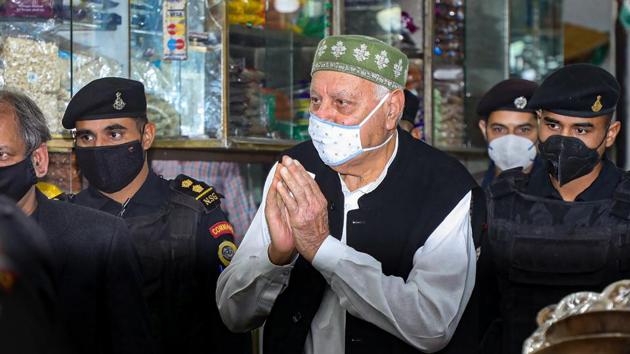 J-K National Conference President Farooq Abdullah.(PTI)